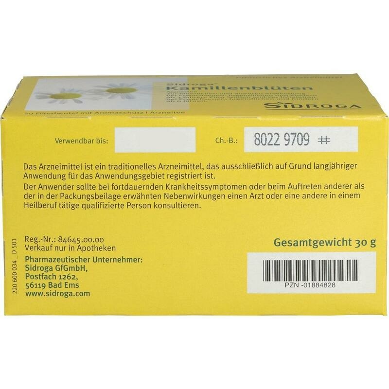 SIDROGA Kamillenblüten Tee Filterbeutel