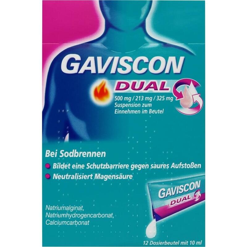 GAVISCON Dual 500mg/213mg/325mg Susp.z.Einn.Btl.