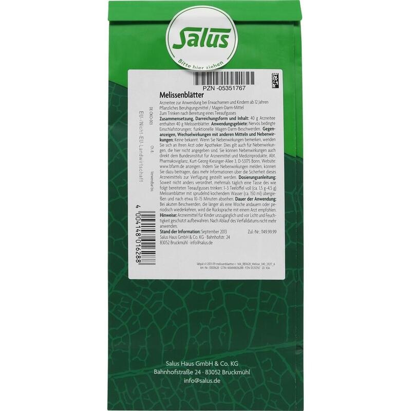 MELISSENBLÄTTER Arzneitee Melissae fol.Bio Salus