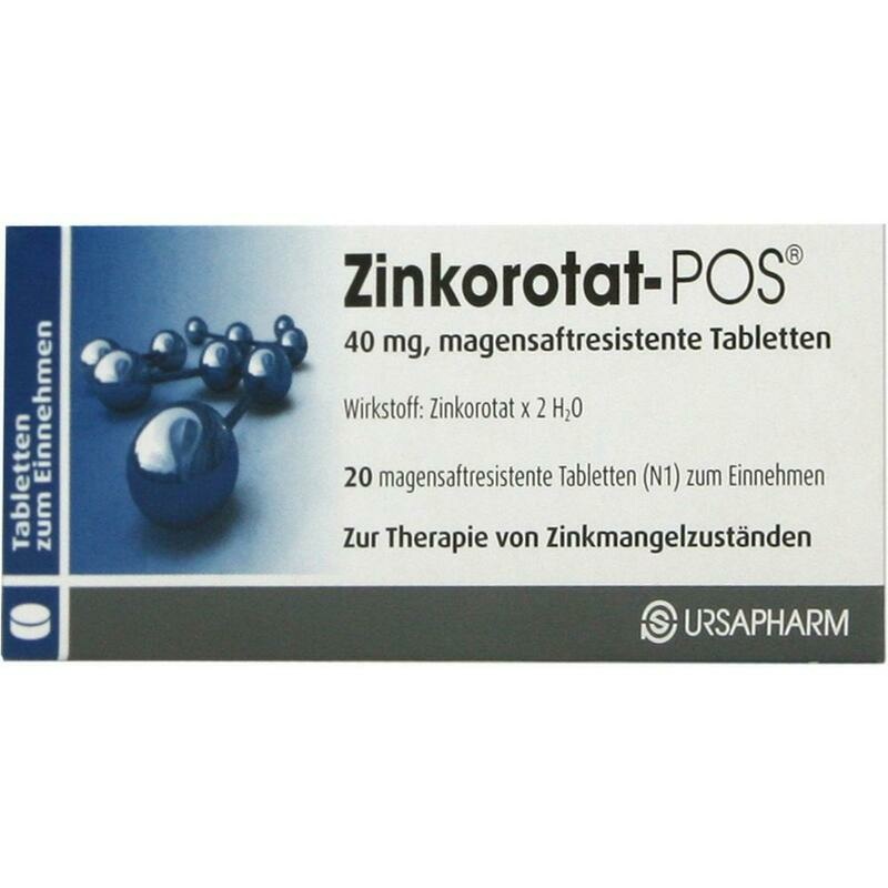 ZINKOROTAT POS magensaftresistente Tabletten