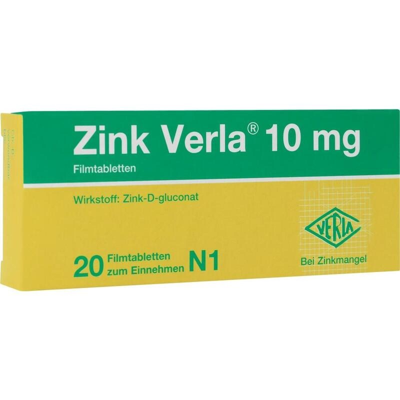ZINK VERLA 10 mg Filmtabletten