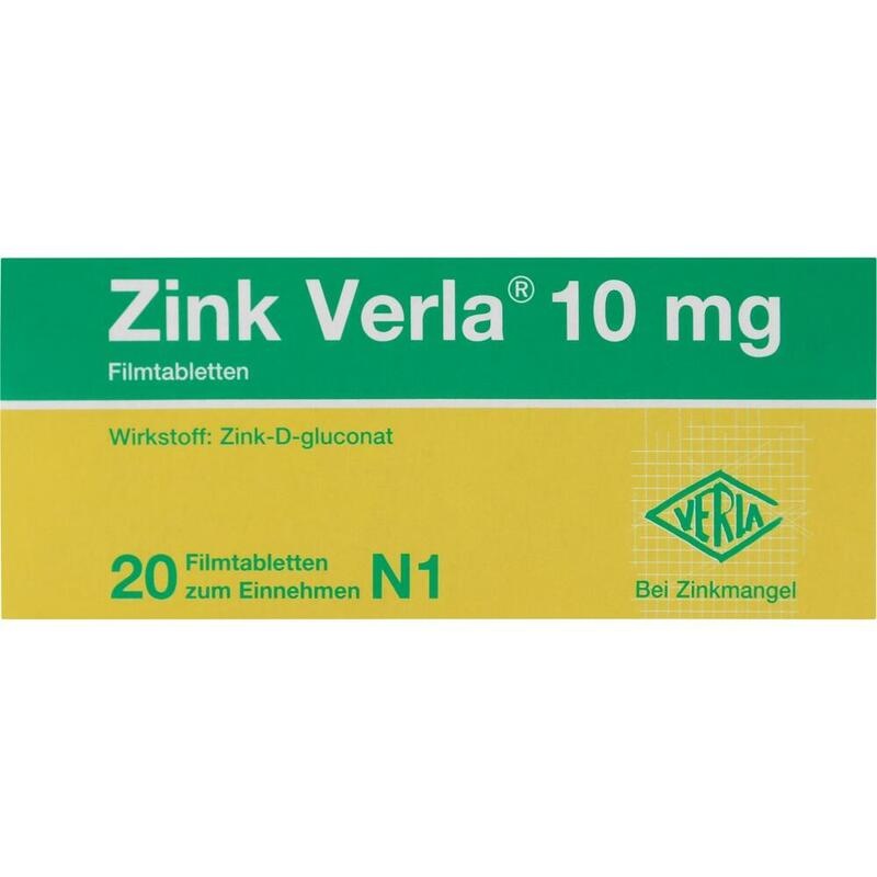 ZINK VERLA 10 mg Filmtabletten