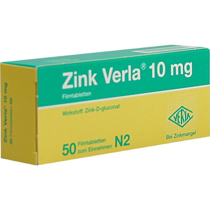 ZINK VERLA 10 mg Filmtabletten