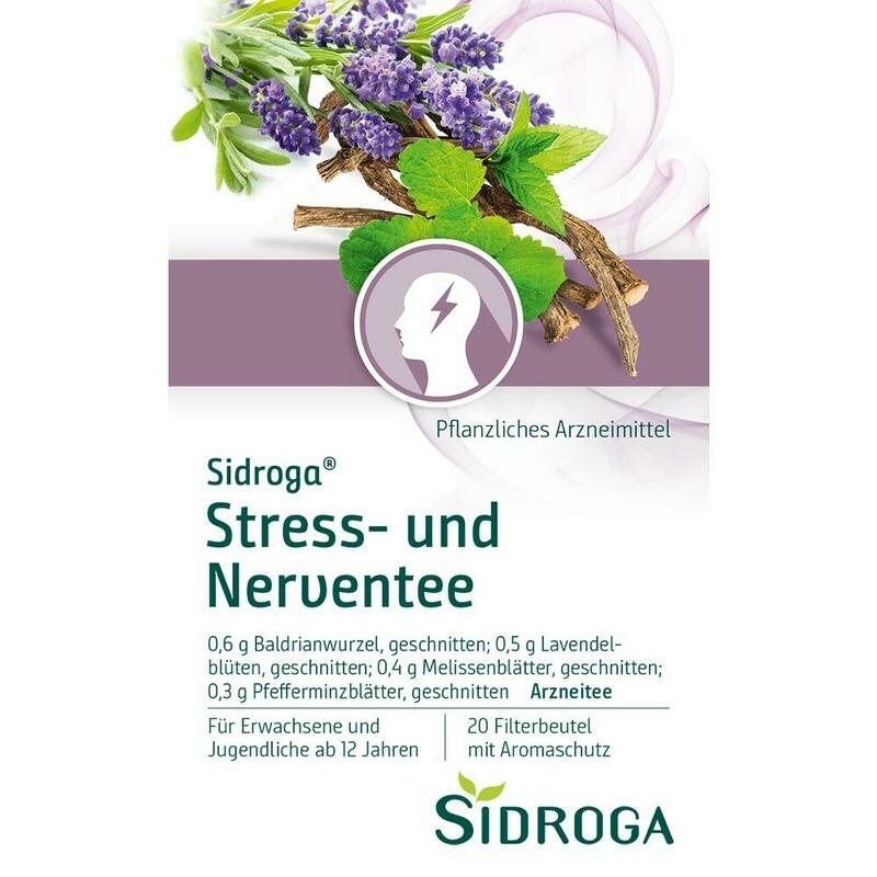 SIDROGA Stress- und Nerventee Filterbeutel