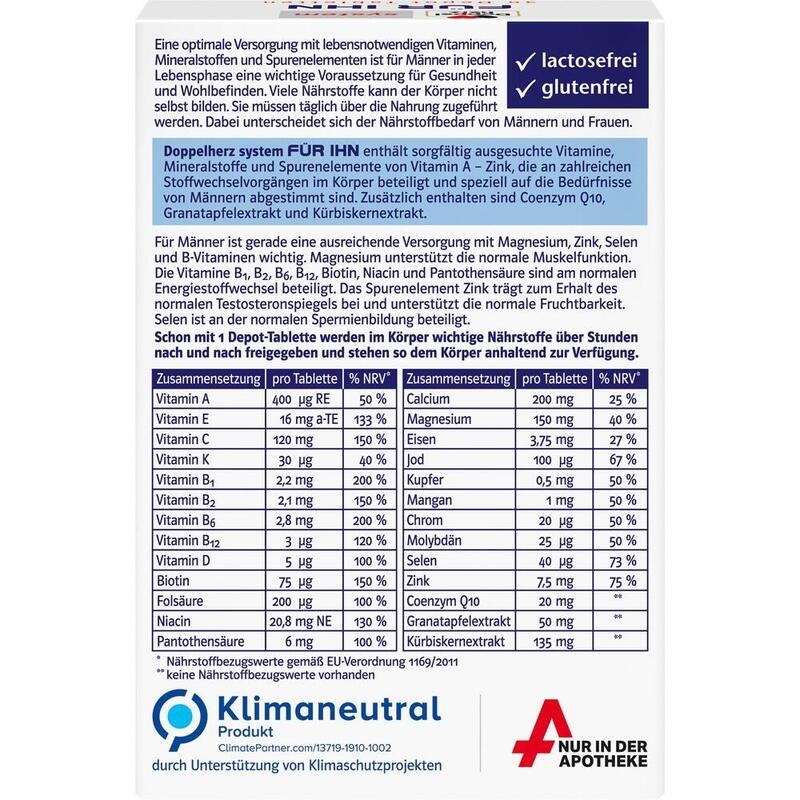 DOPPELHERZ für IHN system Tabletten