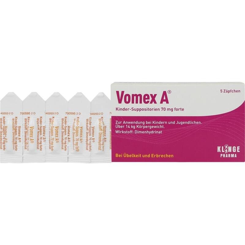 VOMEX A Kinder-Suppositorien 70 mg forte
