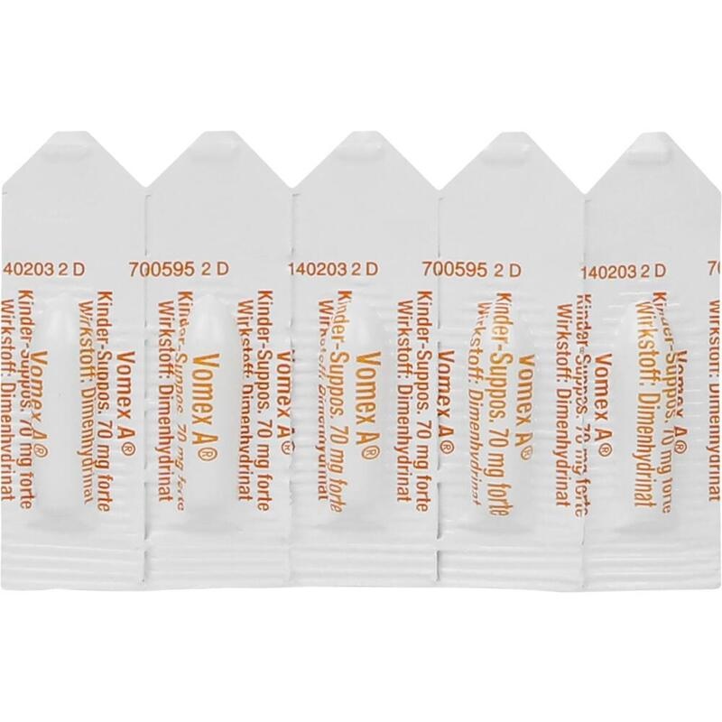 VOMEX A Kinder-Suppositorien 70 mg forte