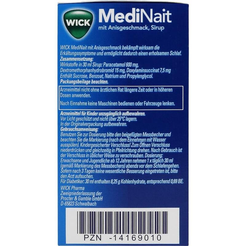 WICK MediNait mit Anisgeschmack Sirup