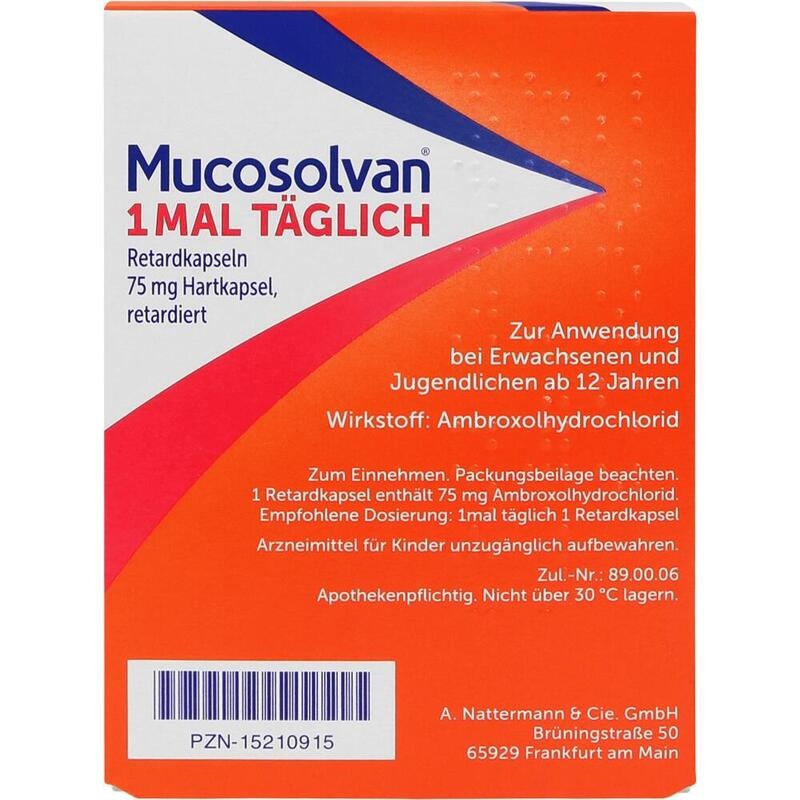 MUCOSOLVAN 1mal täglich Retardkapseln