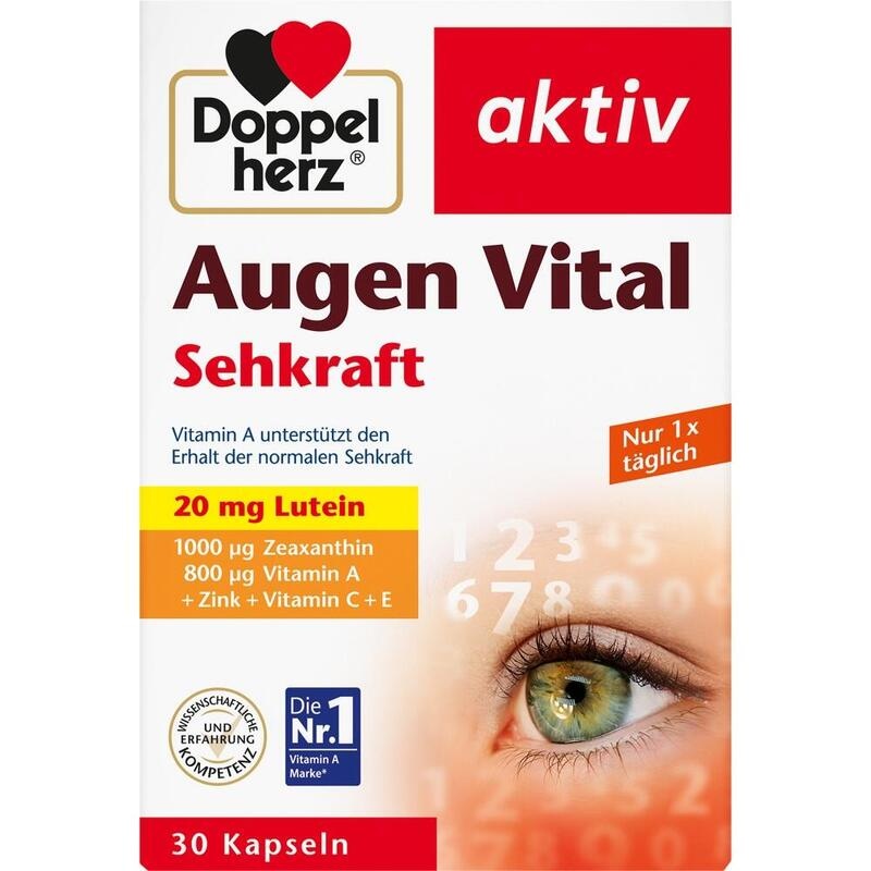 DOPPELHERZ Augen Vital Sehkraft aktiv Kapseln