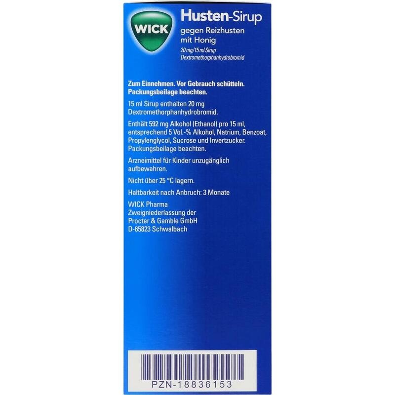 WICK Husten-Sirup gegen Reizhusten mit Honig